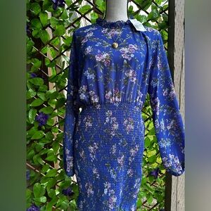 Forever 21 Floral Smocked Dress - NWT